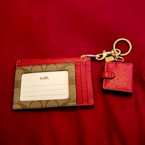 Coach card holder and Key chain